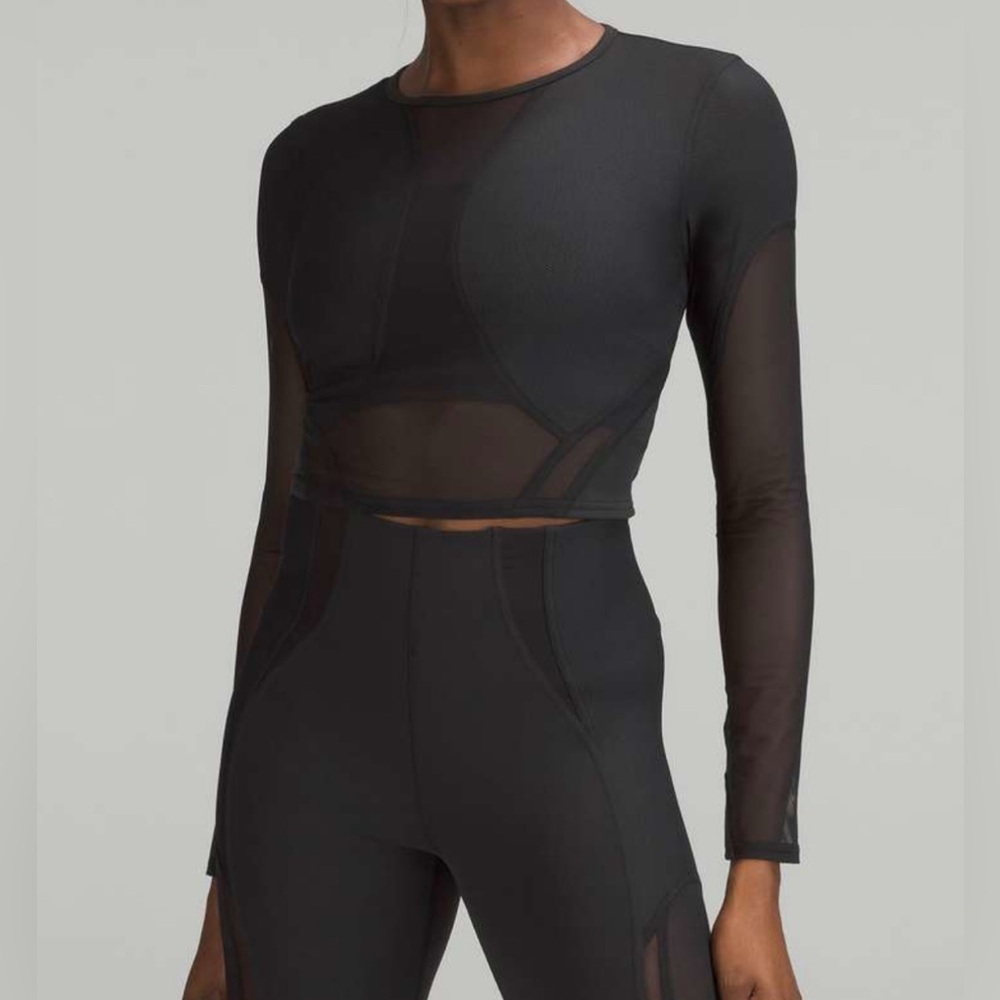 NWT Lululemon Mesh Panelled Training Long Sleeve Shirt
Black- Size 8 - Picture 2 of 9
